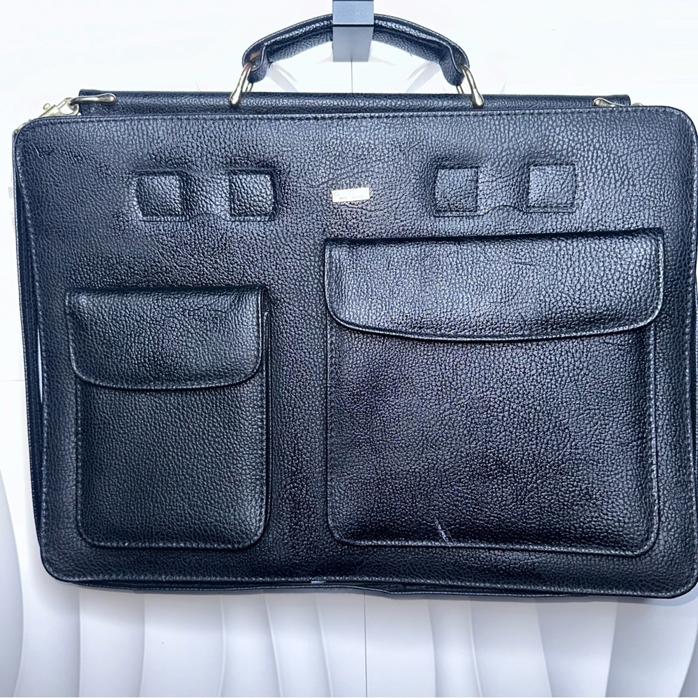 Pierre Cardin Leather Laptop Bag